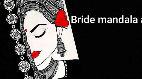 Bride Mandala Art Zentangle Doodle How To Draw Bride Youtube