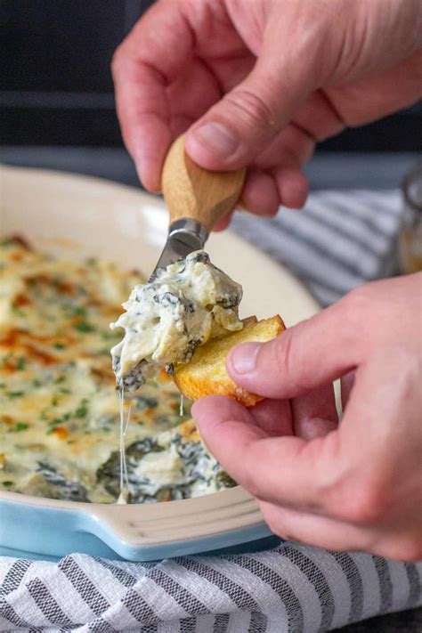 Spinach Artichoke Dip Happy Snackcidents