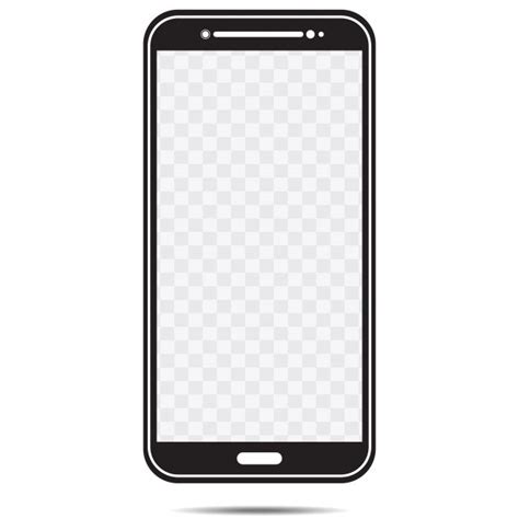 New Phones Clipart PNG Images, New Phone Template Black White Isolated ...