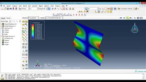 Buckling And Postbuckling Analysis In Abaqus Using Riks Method Part