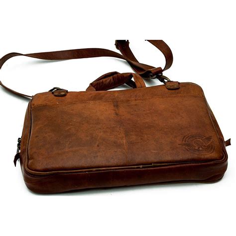 Leather Laptop Sling Bag Ethically Clothed