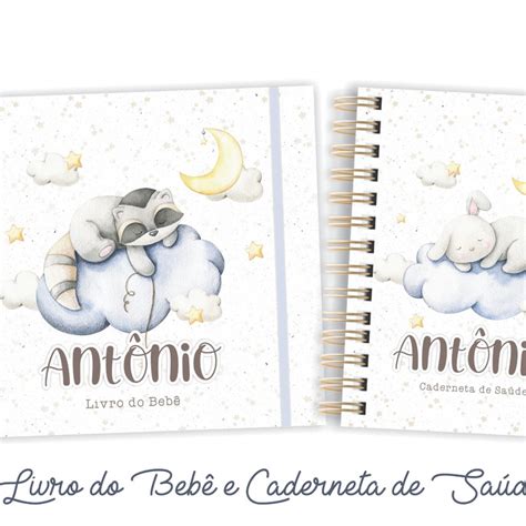 Livro do Bebê e Caderneta de Saúde Animais Soninho Elo7