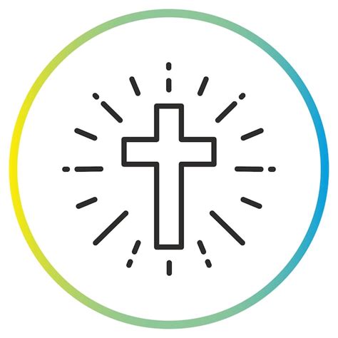 Premium Vector Shine Christian Cross