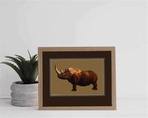 Woolly Rhinoceros Ice Age Extinct Rhino Digital Download Print ...