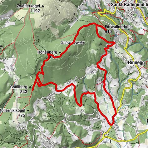 Mölten Fürwallnerhöhe Hohenberg Gsöllberg BERGFEX Wanderung