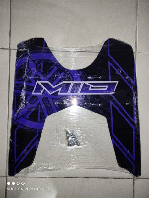 Yamaha Mio Sporty Fiber Matting New Design With Stainless Screw Blue