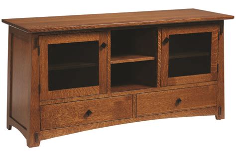 Woodley Road Real Wood Tv Console Countryside Amish Furniture