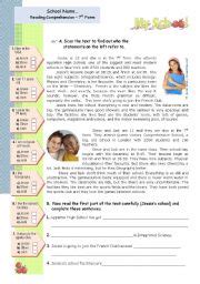 Reading Comprehension Exercises Intermediate Level With Answers - Exercise Poster