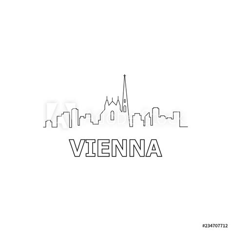 vienna skyline vector  vectorifiedcom collection  vienna skyline