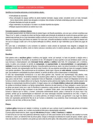 Resumo Cultura Do G Tico Hisat Ria Da Cultura E Das Artes Pdf