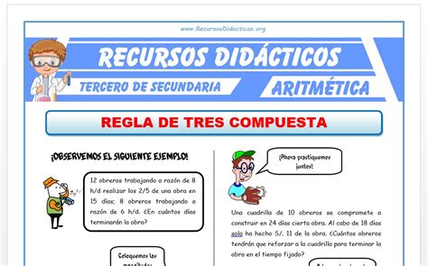 Regla De Tres Compuesta Ejemplos Resueltos Nuevo Ejemplo