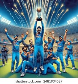 Congratulations India Team T Victory Ai Generated Image