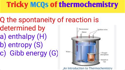 Mcqs Of Thermochemistry Important Mcqs Of Thermochemistry Youtube