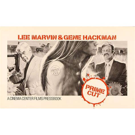 PRIME CUT pressbook '72 Lee Marvin with machine gun, Gene Hackman with ...