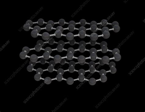 Graphite Molecular Structure Illustration Stock Image C0424534