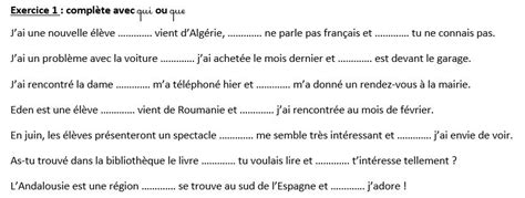 Cours De FranÇais 15 Pronoms Relatifs Qui Que Où Dont Quoi Lequel Coliglote