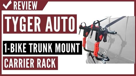 Tyger Auto Tg Rk B B Deluxe Black Bike Trunk Mount Bicycle Carrier