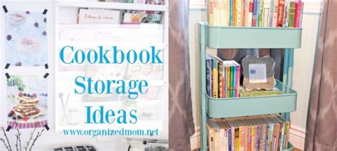 New Ideas For Storing Cookbooks The Organized Mom