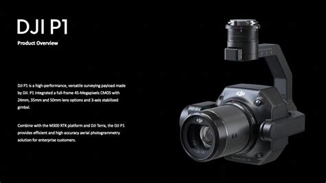 Dji Zenmuse P Introduction Youtube