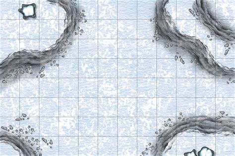 Snow Battle Map 4K, Dnd Battle Map, D&D, Battlemap, Dungeons and ...