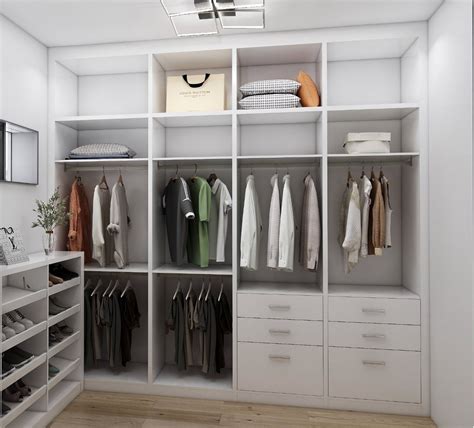 High Quality Walk In Closet Wooden Wardrobe Modern Style Design