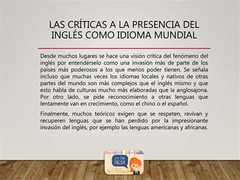 Importancia Del Idioma Ingles Ppt