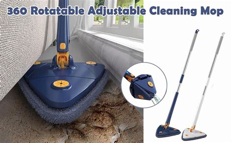 Degree Rotatable Adjustable Triangle Cleaning Mop Multifunctiona