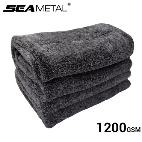 SEAMETAL Car Wash Towel 1200GSM Microfiber Double Sided Ultra Absorbent