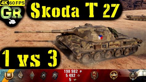 World Of Tanks Škoda T 27 Replay 6 Kills 5 6k Dmg Patch 1 7 0 Youtube