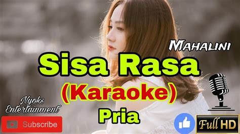 SISA RASA Mahalini KARAOKE Nada Pria BES DO YouTube