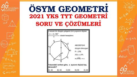 2021 YKS TYT GEOMETRİ SORU VE ÇÖZÜMLERİ YouTube