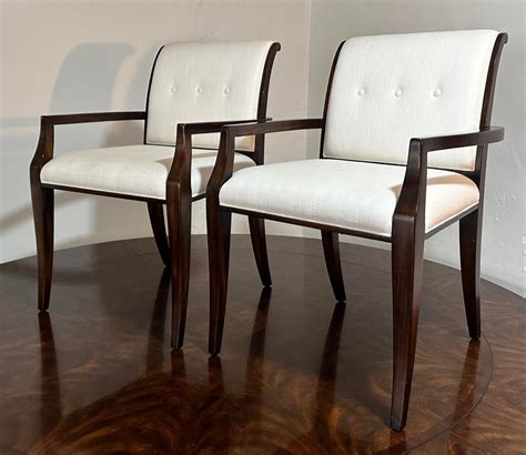 Theodore Alexander Pair Of Theodore Alexander Mahogany Designer