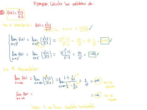 Solution Ejercicios Asintotas De Lmites Studypool