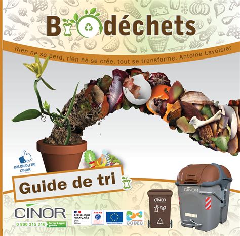 Biodéchets le guide pour bien les trier CINOR