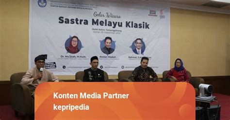 Kantor Bahasa Provinsi Kepri Gelar Wicara Sastra Melayu Klasik