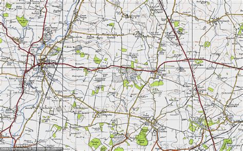 Historic Ordnance Survey Map of Croxton, 1946