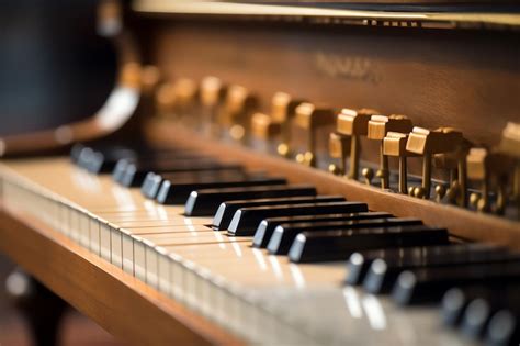 Premium Ai Image A Piano Keys Background