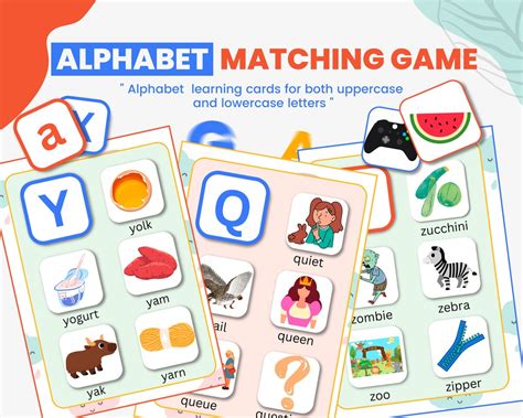 Alphabet Game Printable Alphabet Preschool ABC Chart to Learn - Etsy