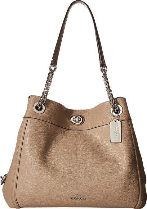 Coach Turnlock Edie Shoulder Bag In Pebble Leather Amazonca Clothing Shoes And Accessories