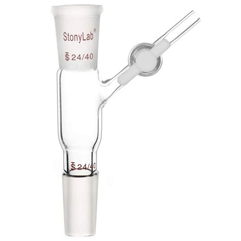 Buy Stonylab Glass Connecting Adapter With Ptfe Stopcock Borosilicate