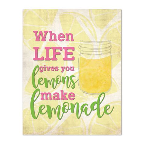 Print Or Canvas When Life Gives You Lemons Make Lemonade Children