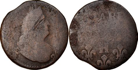 H Coin Louis Xiv Liard De France Au Buste G Troisi Me Type F