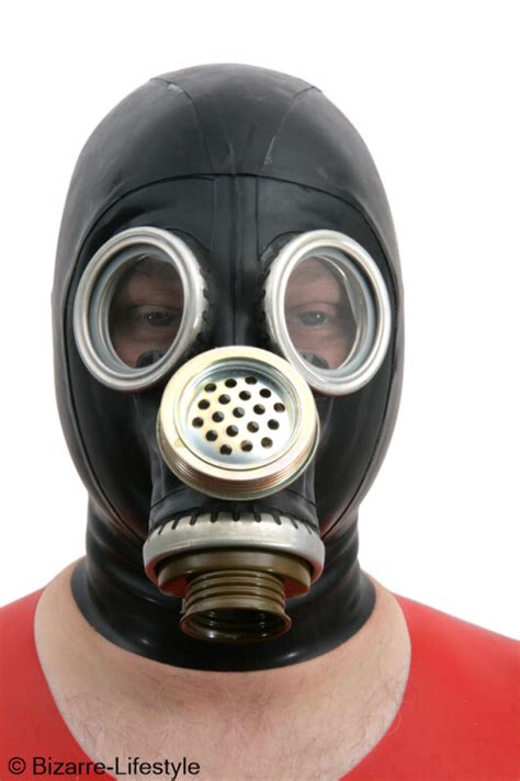 Russian Gas Mask Pmg 2 With Hood Black Without Contrast Color Zipper