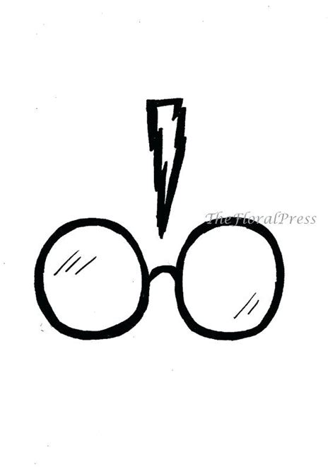 Harry Potter Glasses Drawing at PaintingValley.com | Explore collection of Harry Potter Glasses ...