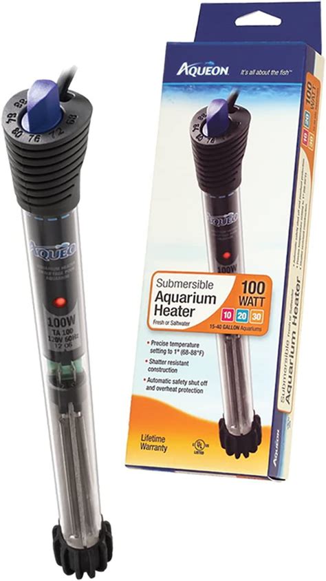 Amazon Aqueon Submersible Aquarium Heater 100W Pet Supplies