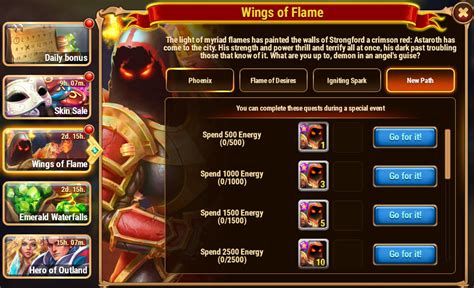 Hero Wars Guide Wings Of Flame All Questsinsights With Herowars Login