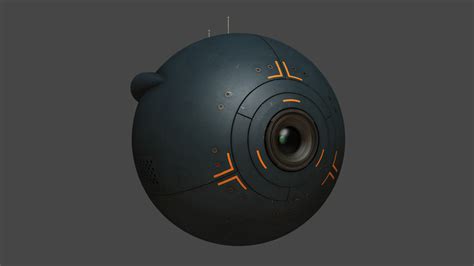 Artstation Mars Drone Sci Fi Orb