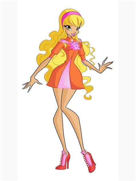 Stella Winx Club Poster By Kenopsiadesigns Redbubble