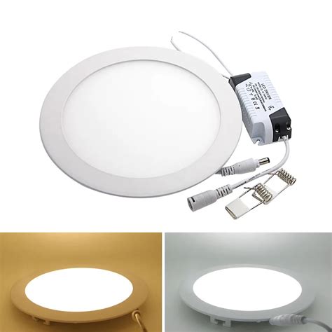 Dimmable 3W 4W 6W 9W 12W 15W 18W Led Panel Light Round Recessed Ceiling