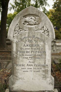 Phoebe Ann Alderson Persson 1863 1941 Memorial Find A Grave